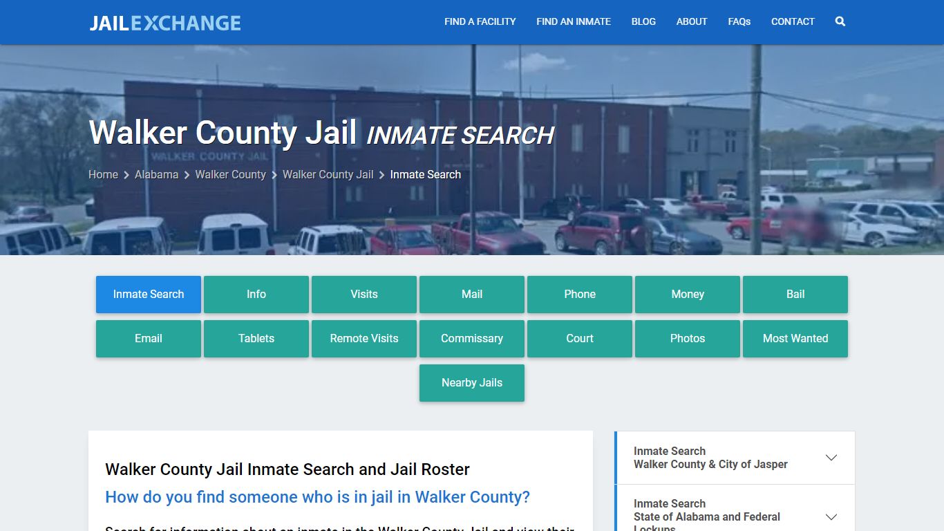 Inmate Search: Roster & Mugshots - Walker County Jail, AL - Jail Exchange